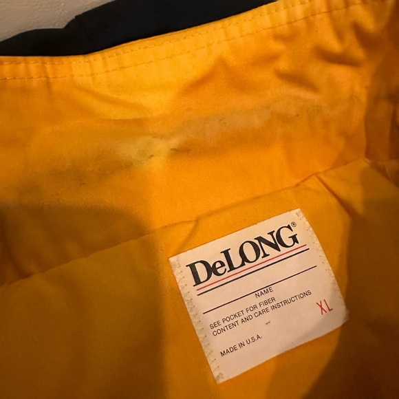 Vintage Purdue Boilermakers 90's Train Zip Up Light Jacket Black Gold Delong XL - Picture 9 of 11